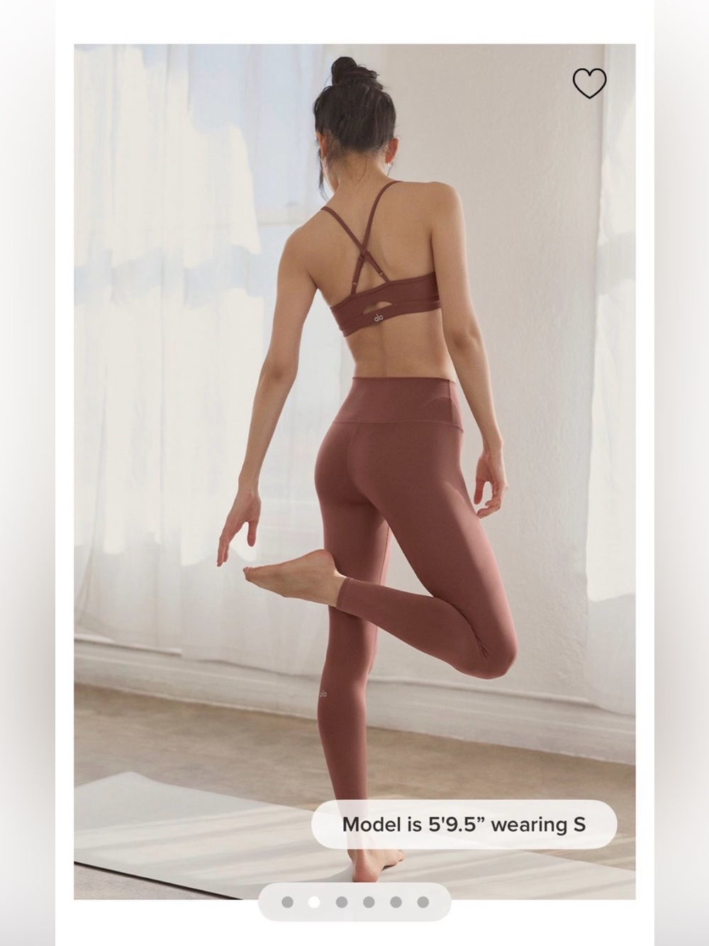 Alo 7/8 High Waist Airlift Legging - Cheetnut